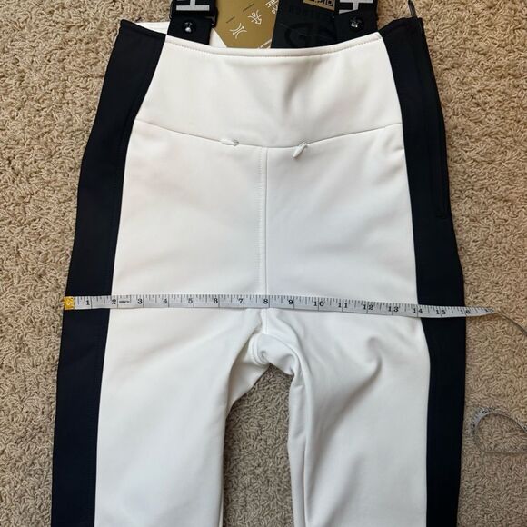 GOLDBERGH WOMEN'S HIGH END SALOPETTE SKI PANTS BIB WHITE BLACK NWT US 4 - Picture 11 of 13